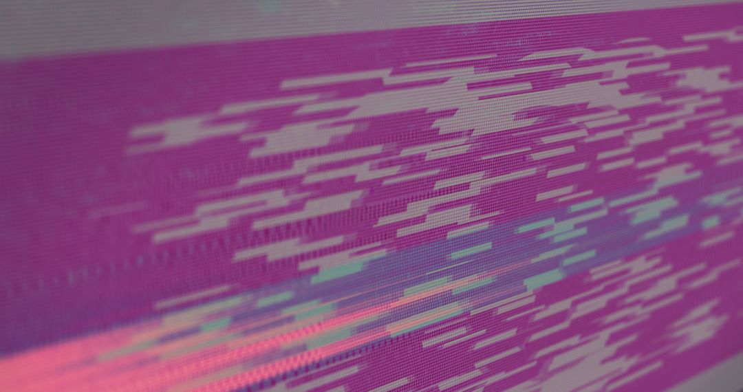 Abstract Digital Glitch with Light Trails