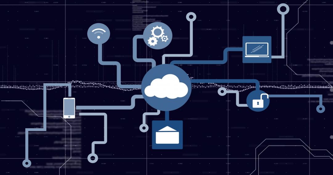 cloud computing integration and data connectivity concept - Free Images, Stock Photos and Pictures on Pikwizard.com