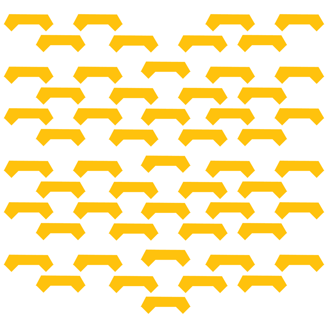 Abstract Yellow Geometric Pattern on Transparent Background