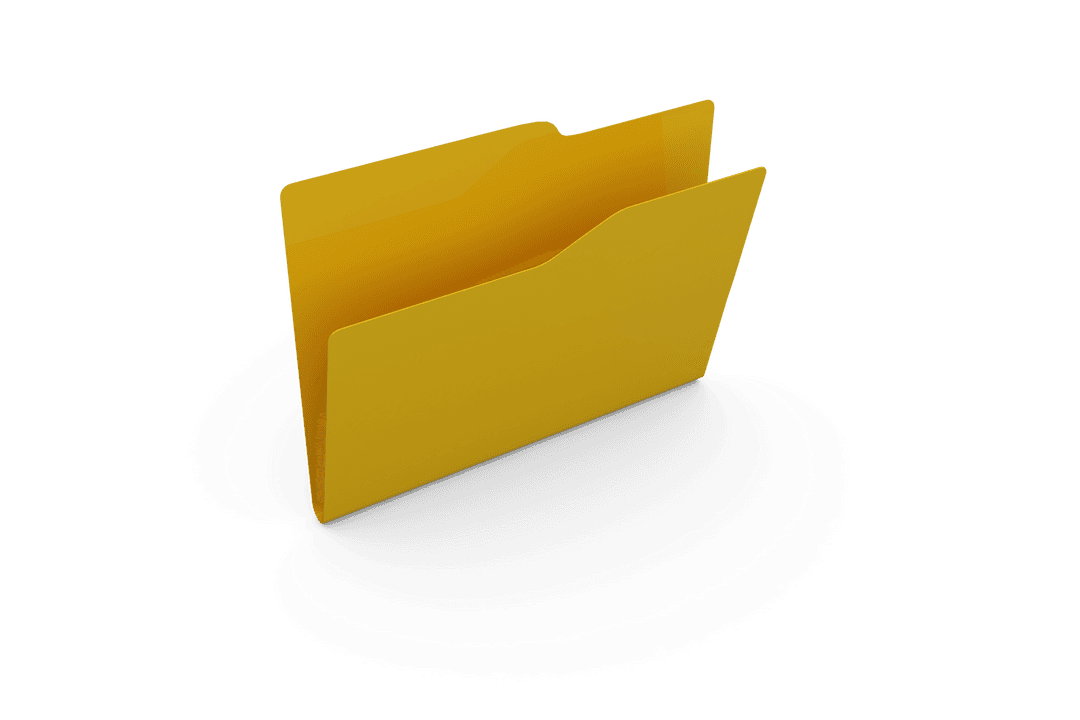 Transparent PNG Illustration of Empty File Folder