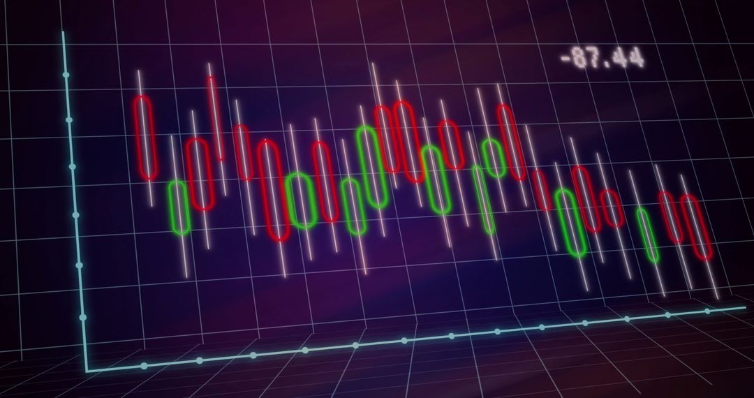 Technological Interface Showing Financial Market Data Process