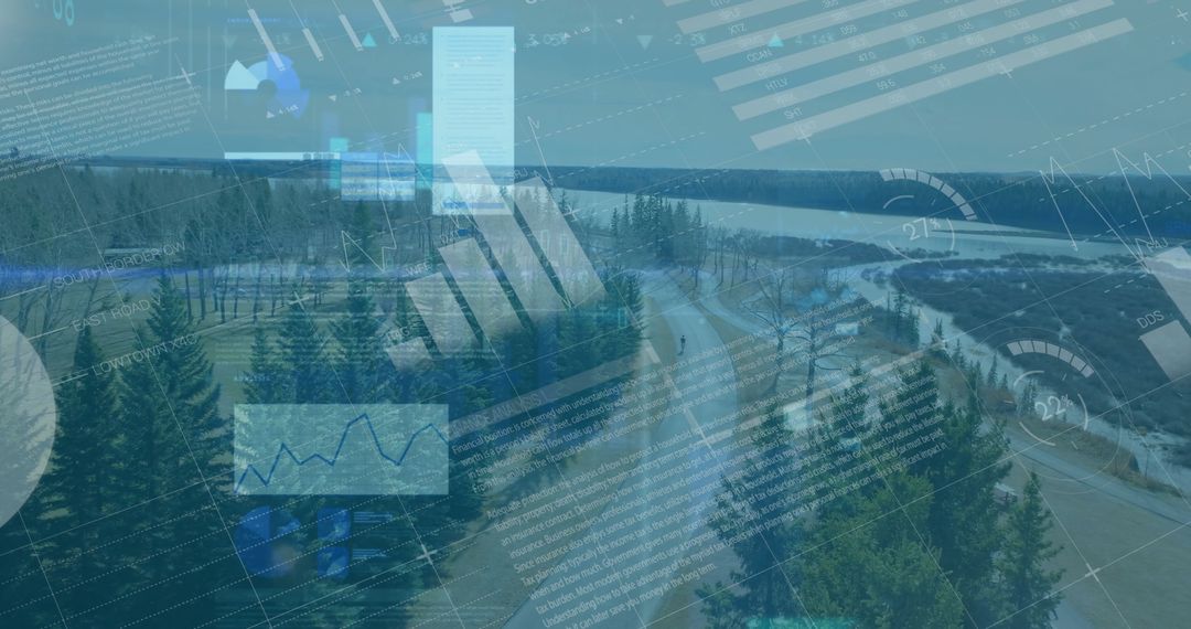 Data Analysis Over Woodland Road Through Dense Forest by Lake