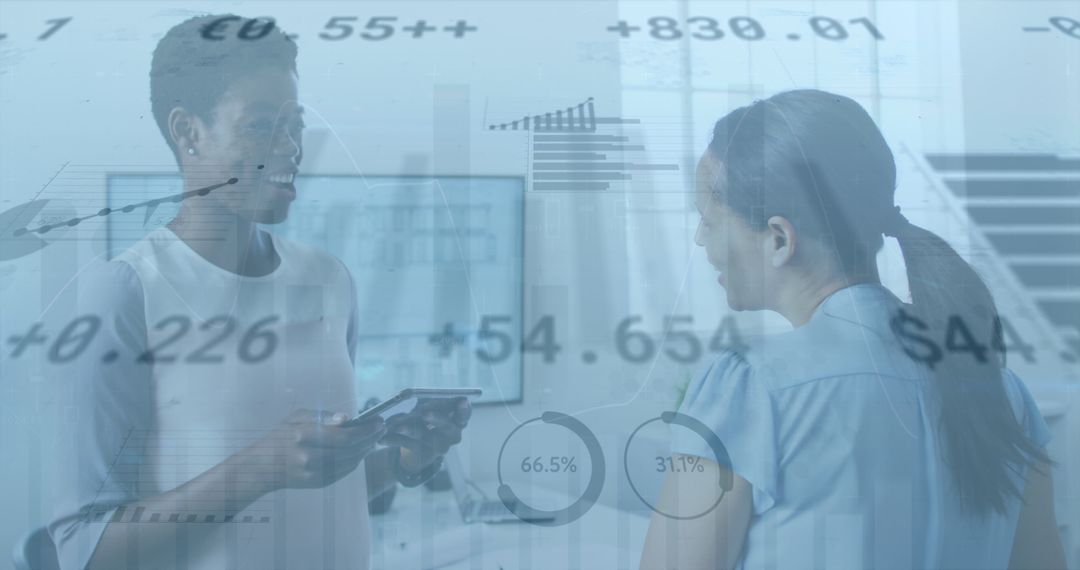 Global Business Diversity and Financial Data Collaboration Concept