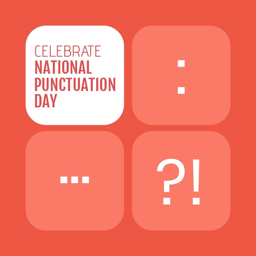 Celebrate National Punctuation Day with Typography Art - Download Free Stock Templates Pikwizard.com