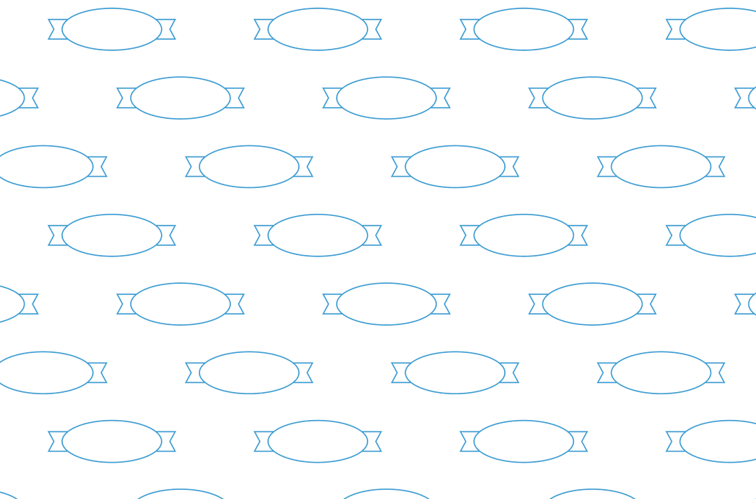 Blue Badge Pattern on Transparent Background Illustration