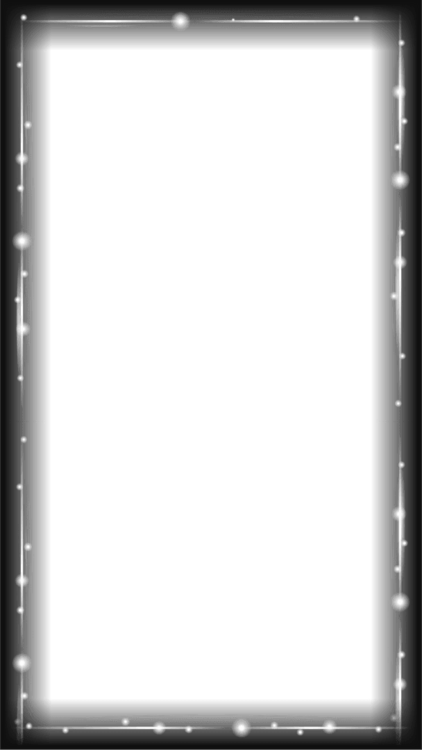 Sleek Transparent Abstract Frame with Glowing Border