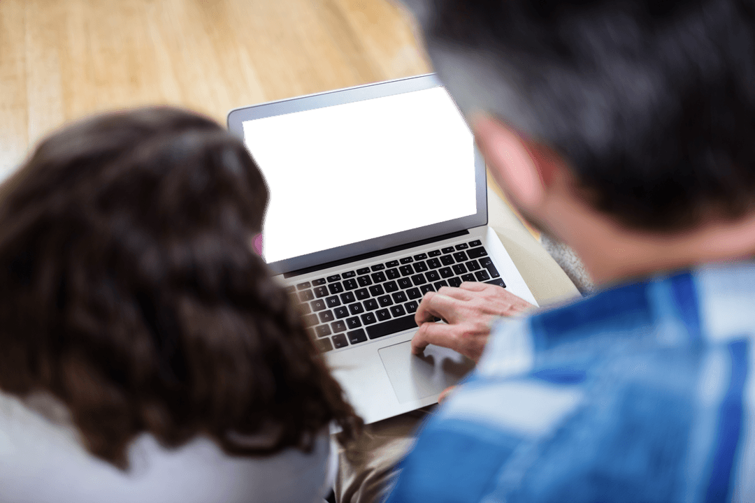 Family Home Computing with Transparent Laptop Screen