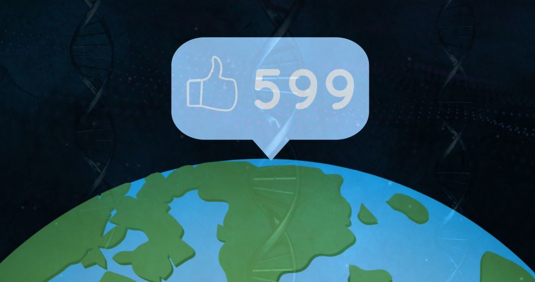 Global Popularity and Social Media Influence Concept