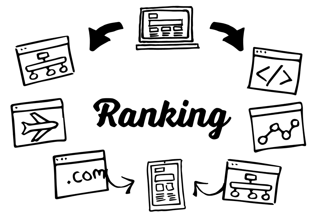 Ranking Text with Icons on Transparent Background for Communication