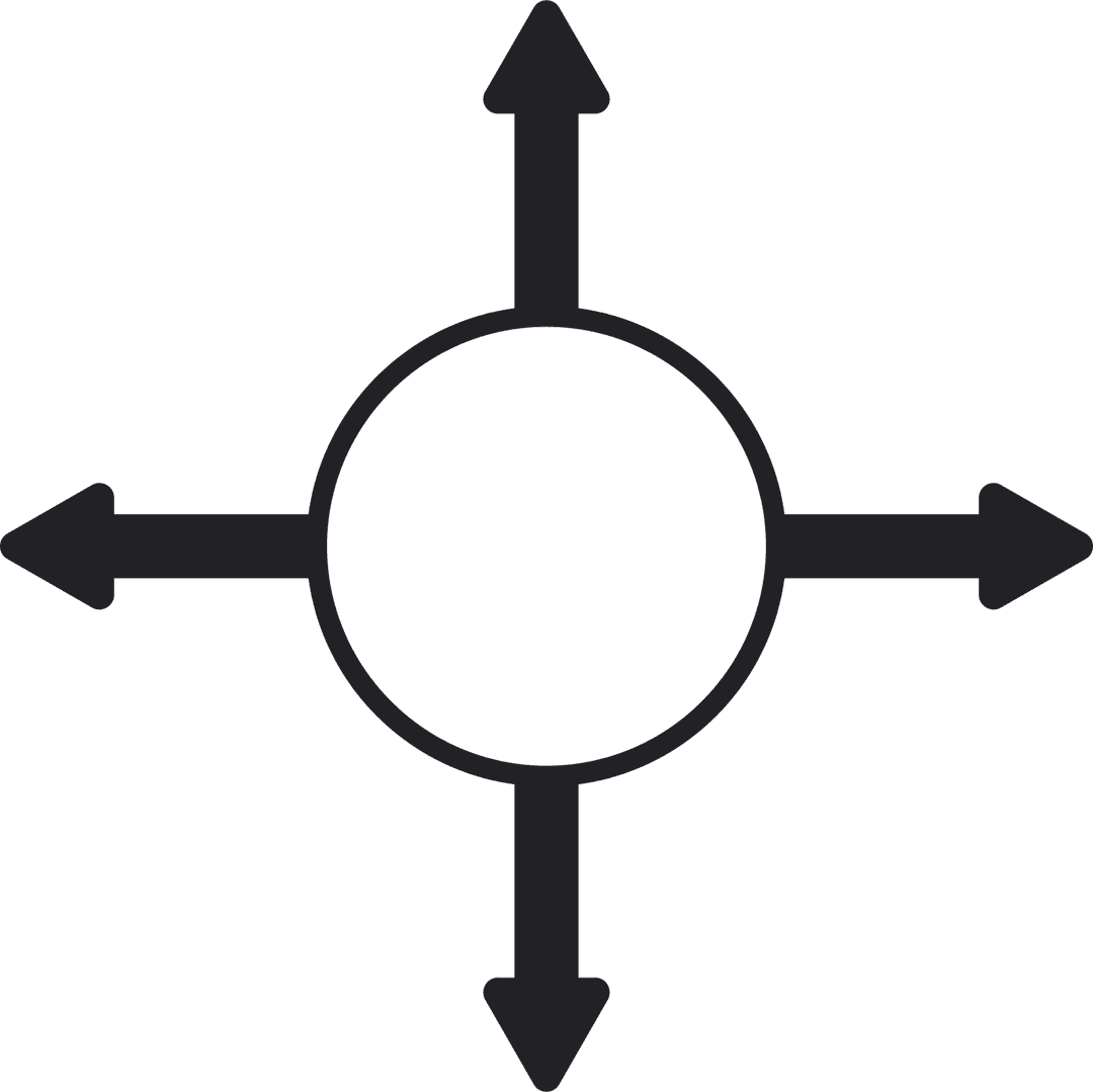 Circle with Directional Arrows on Transparent Background - Download Free Stock Images Pikwizard.com