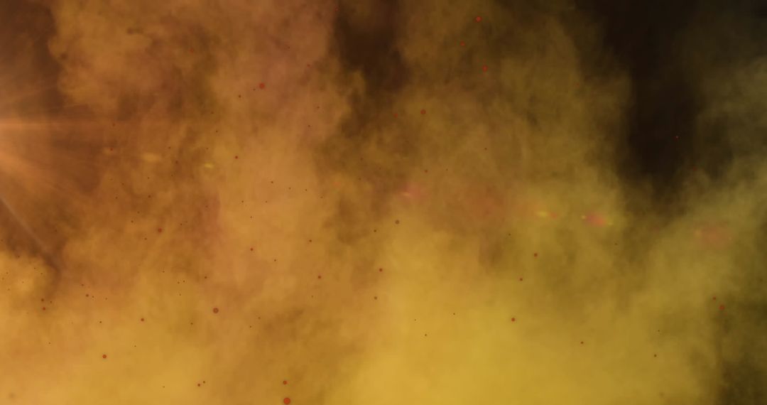 Abstract Color Clouds with Floating Red Spots for Tech Backgrounds