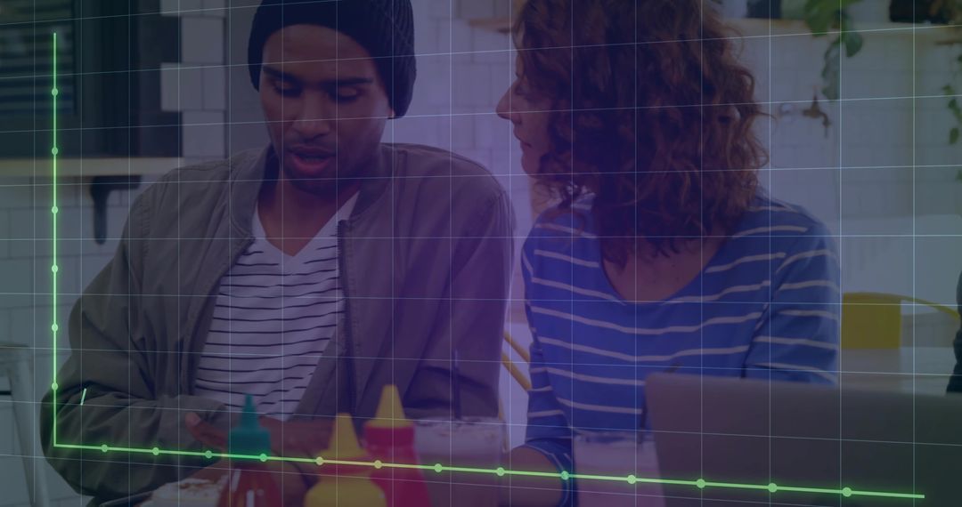 Team Collaboration in Casual Cafe Setting