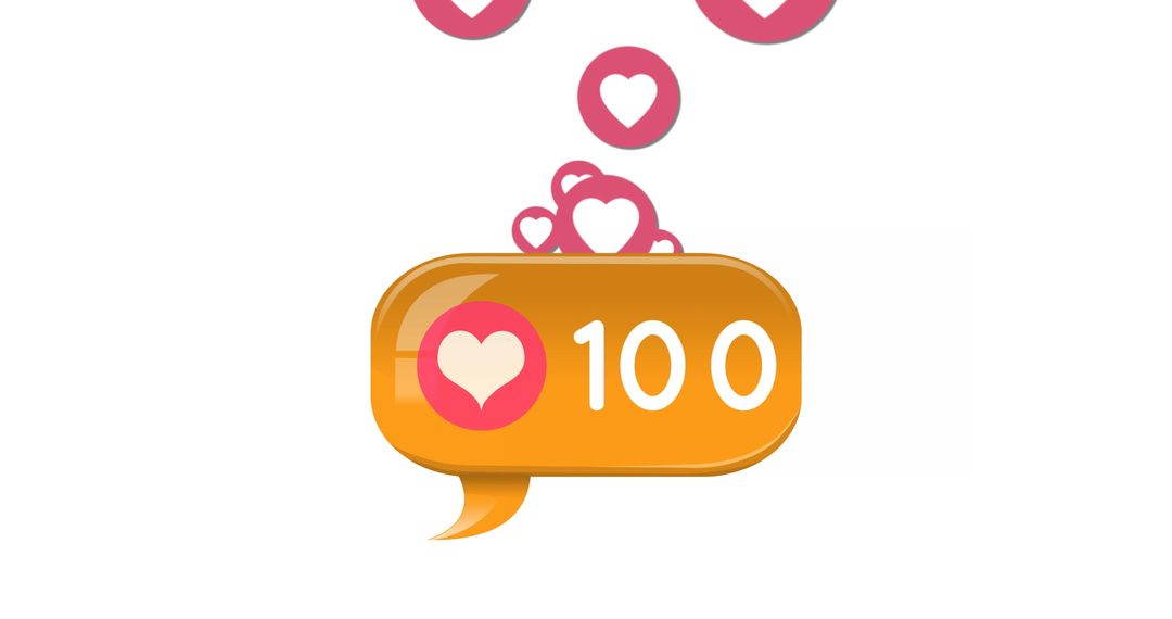 Growing Heart Count with Social Media Like Bubble