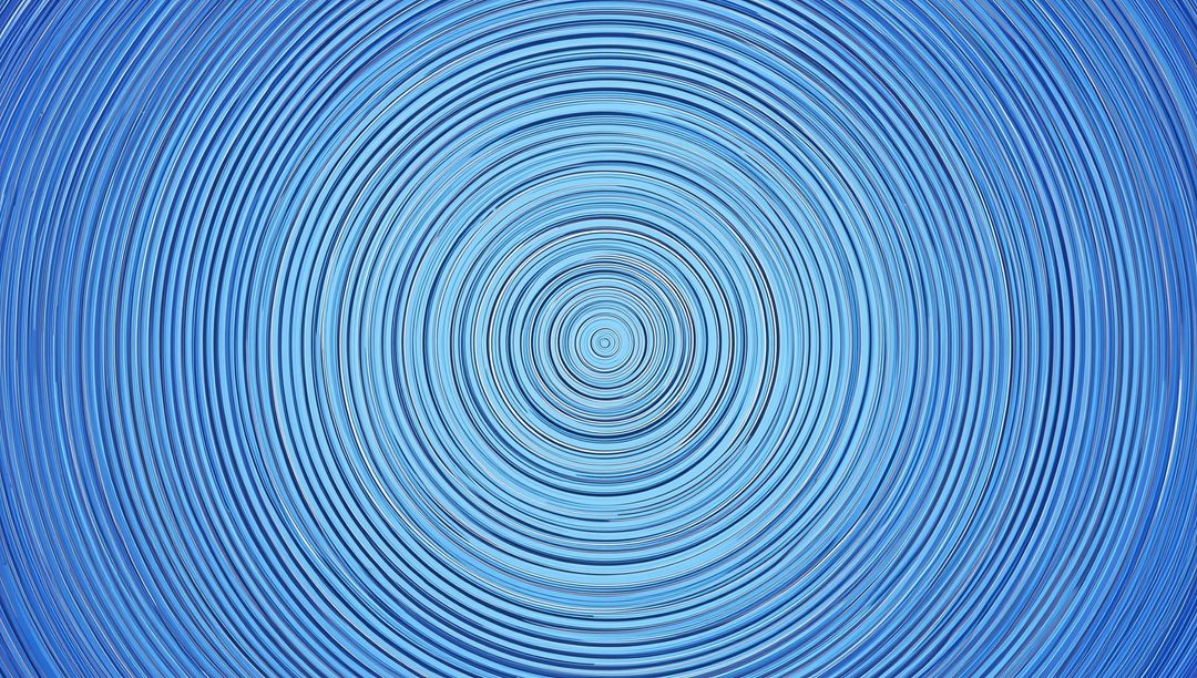Abstract Concentric Pattern in Gradient Blue Tones