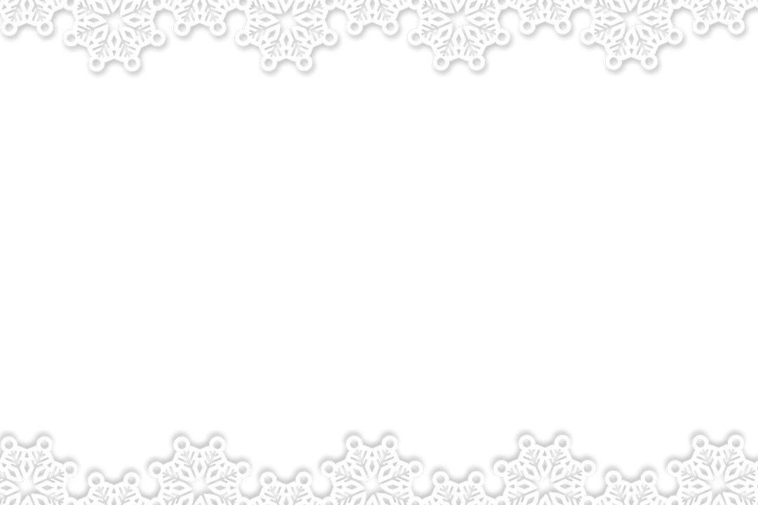 Intricate Transparent Snowflake Frame for Winter Designs