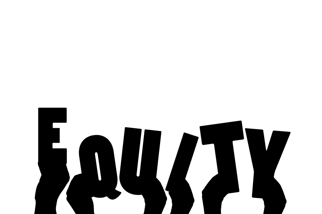 Hands Holding Equity Text Transparent Background Silhouette