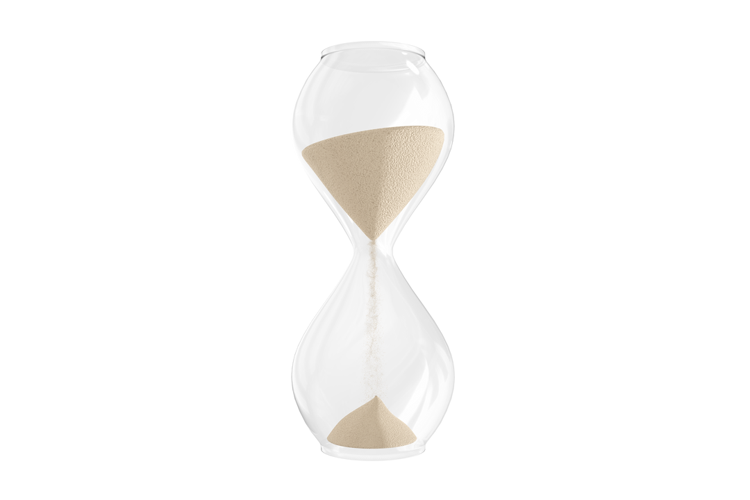 Transparent Hourglass Sand Timer Shifting with Neutral Background - Download Free Stock Images Pikwizard.com