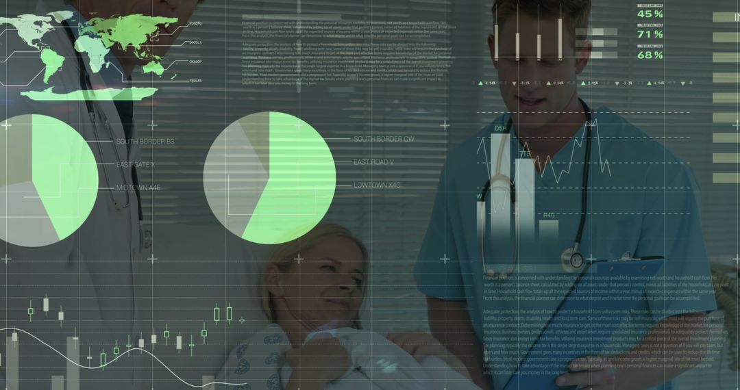 Healthcare Technology and Data Analysis in Medicine Concept