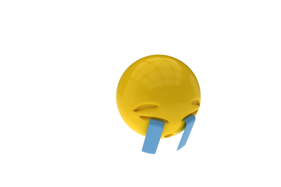 3D Transparent Crying Face with Tears on Empty Background - Download Free Stock Images Pikwizard.com