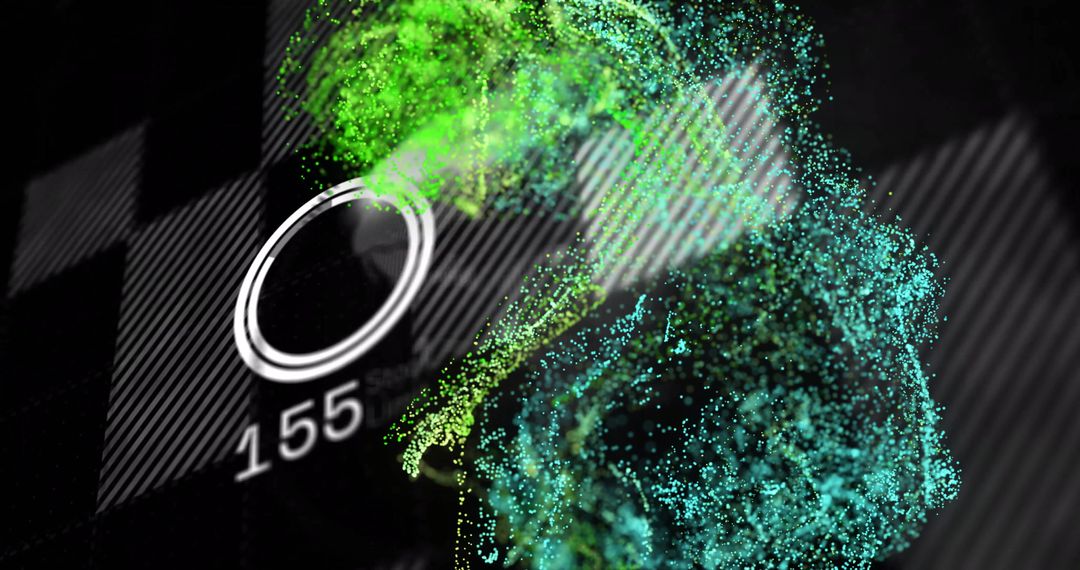 Dynamic Data Visualization with Digital Particles