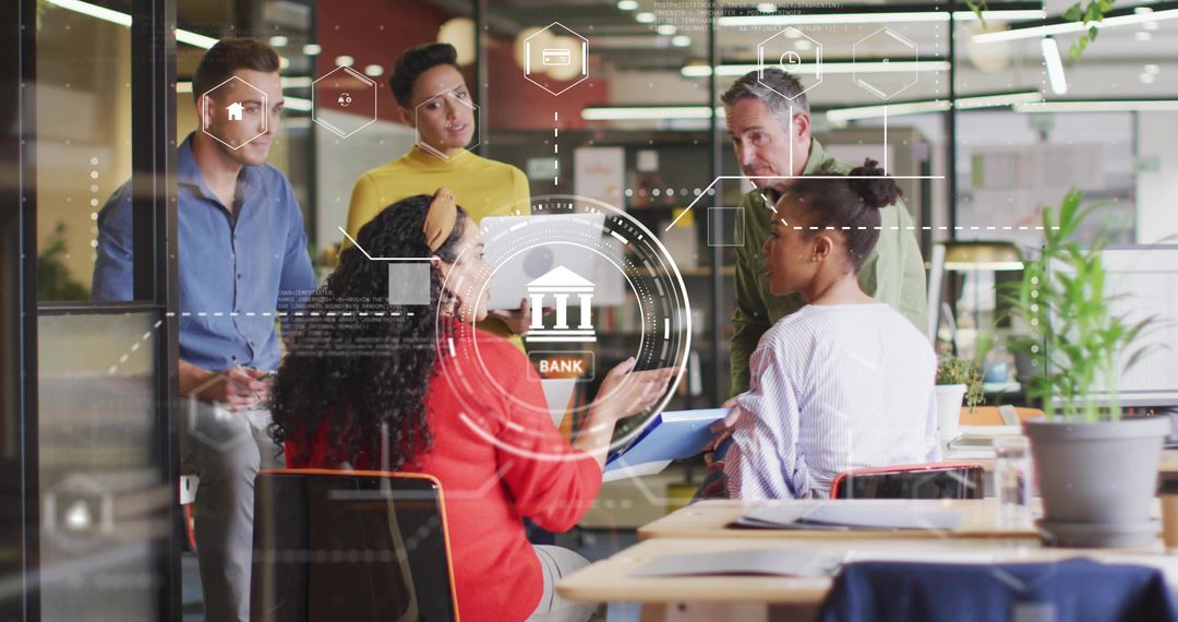 Augmented Reality for Banking Presentation in Modern Office