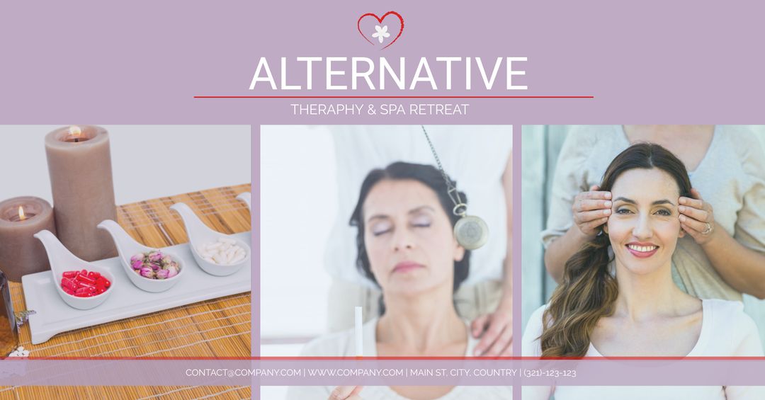 Elegant spa and wellness service advertisement design