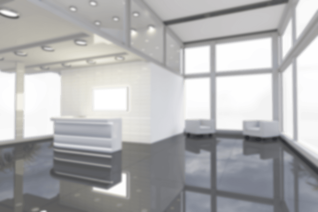 Modern Waiting Room and Reception on Transparent Background