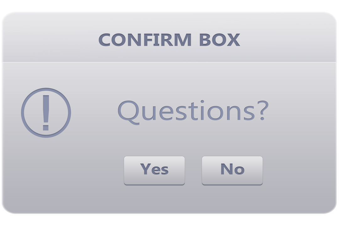 Digital confirmation box on transparent background with yes and no buttons - Download Free Stock Images Pikwizard.com