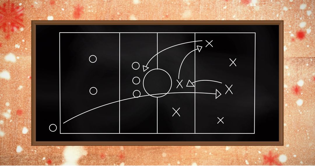 Strategy Chalkboard Illustrating Game Plan Concept