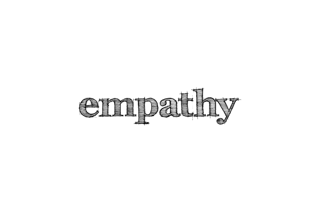 Empathy Text on Transparent Background for Emotional Themes