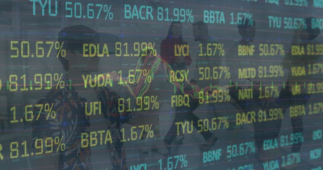 Diverse Professionals Utilizing VR with Data Overlay