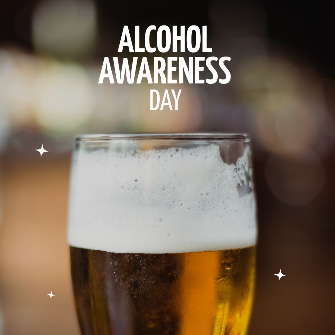 Alcohol Awareness Day Concept with Glass of Beer - Download Free Stock Templates Pikwizard.com