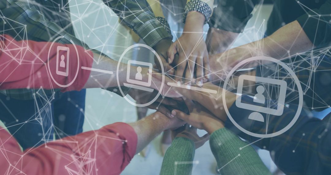 Global Business Connection with Diverse Team Encounter