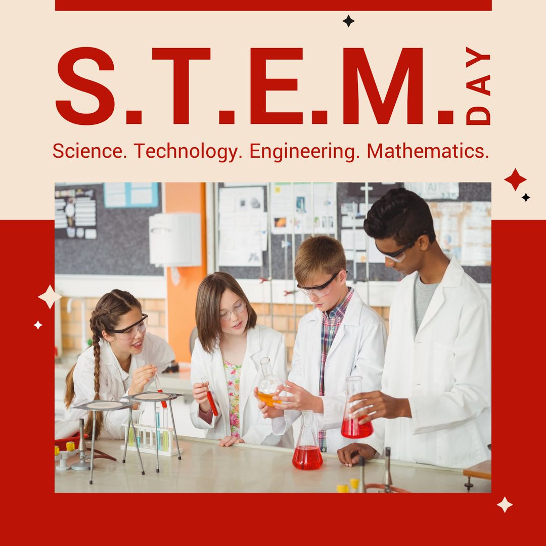 Diverse Students Engaging in Chemistry STEM Activity - Download Free Stock Templates Pikwizard.com