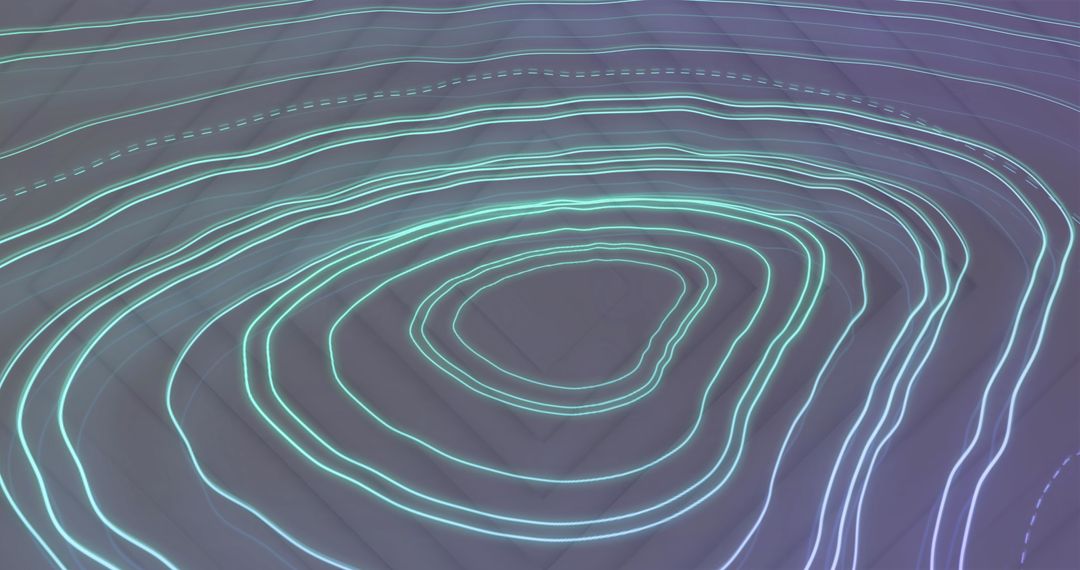 Futuristic Digital Interface with Glowing Network Lines