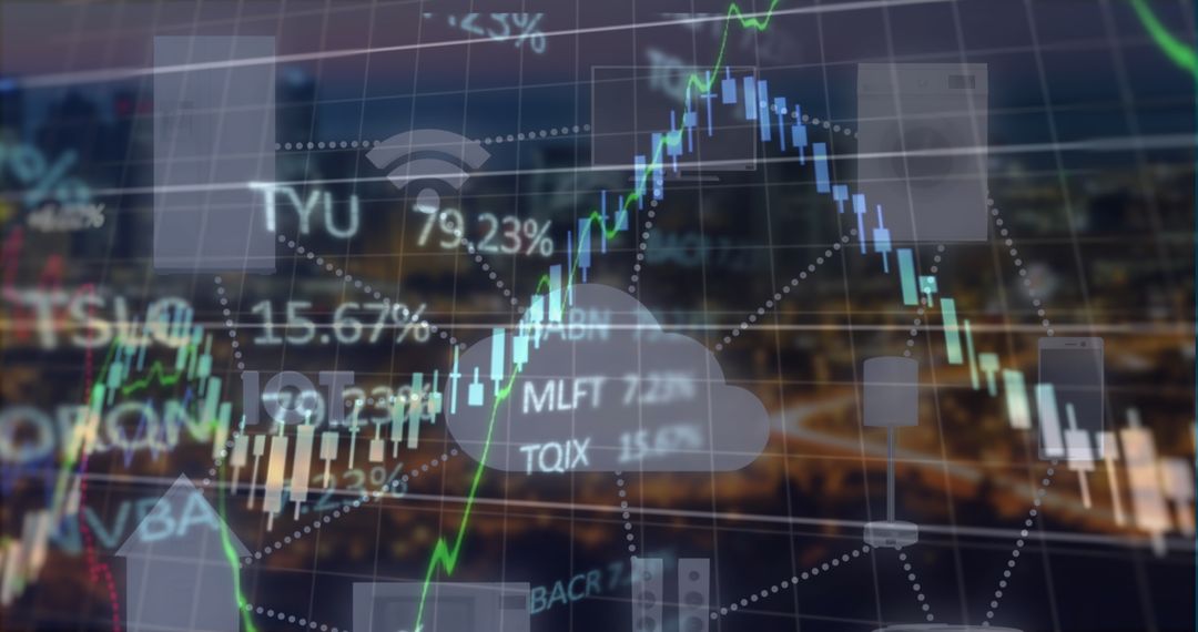 Digital Financial Data Analysis with Global Business Concept