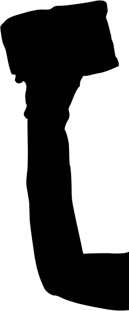 Transparent Silhouette Hand Holding Book Vector