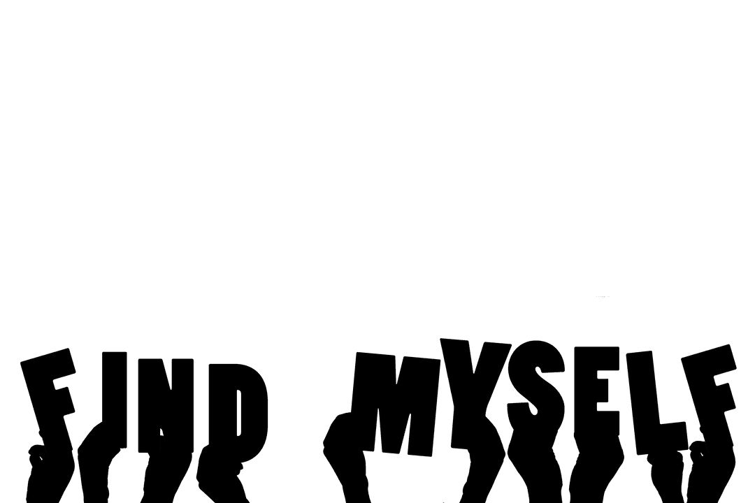 Silhouette Hands Showing Distinctive Phrases on Transparent Background