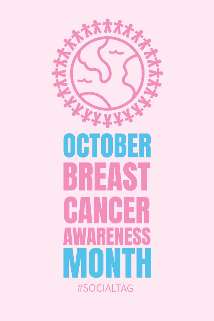 Global Breast Cancer Awareness Month Colorful Poster - Download Free Stock Templates Pikwizard.com