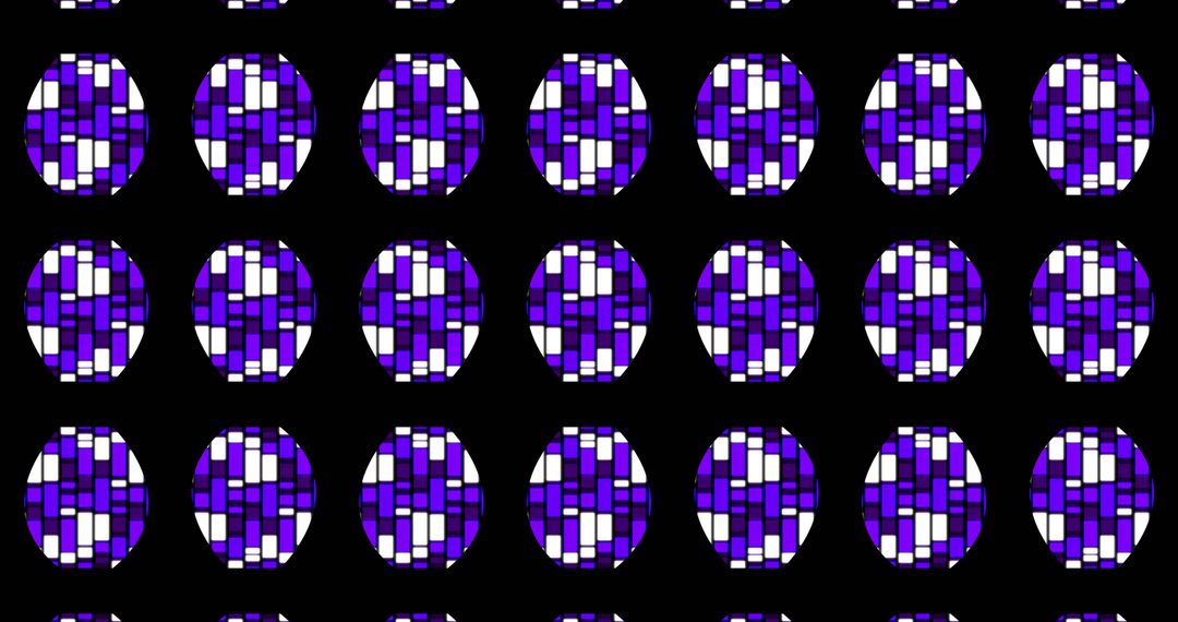Abstract Violet and White Geometric Circle Pattern Background