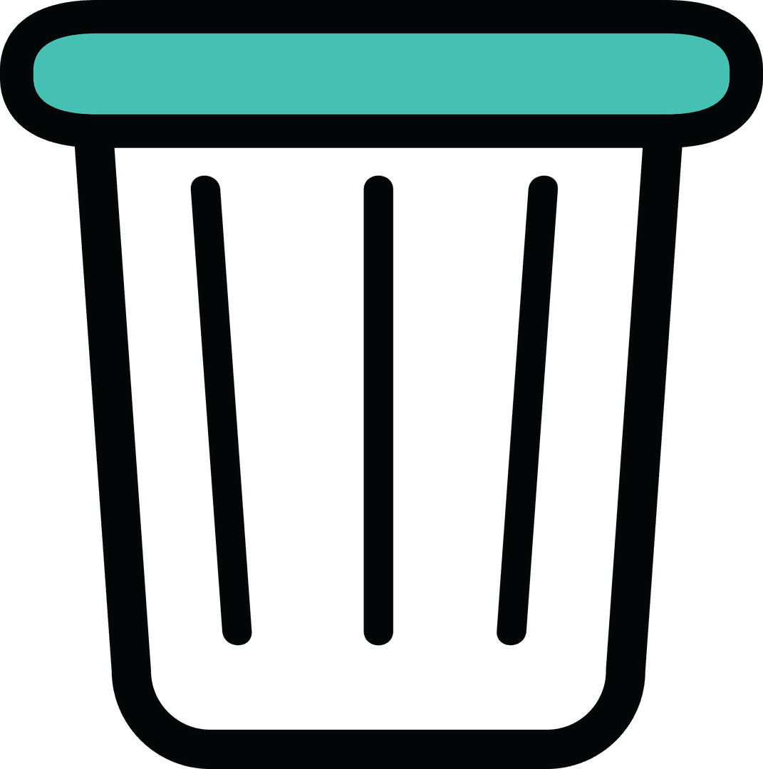Trash Can Icon Vector on Transparent Background - Download Free Stock Images Pikwizard.com