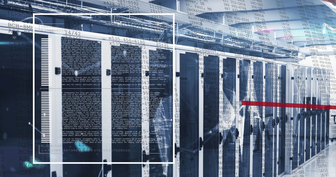 Advanced Data Center with Digital Connectivity and Data Flow Visualization