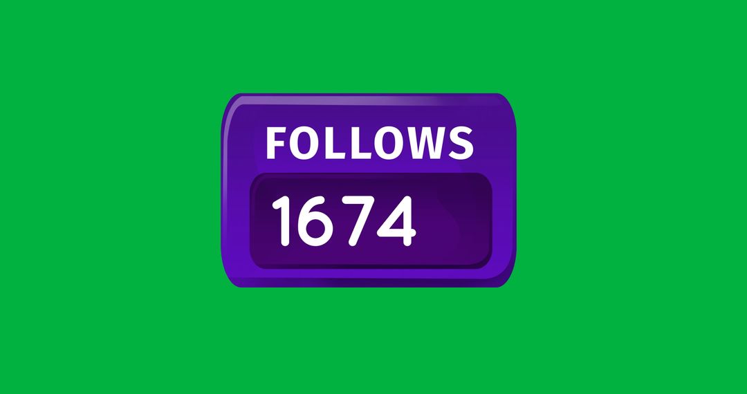 Social Media Follower Count Counter on Colorful Interface