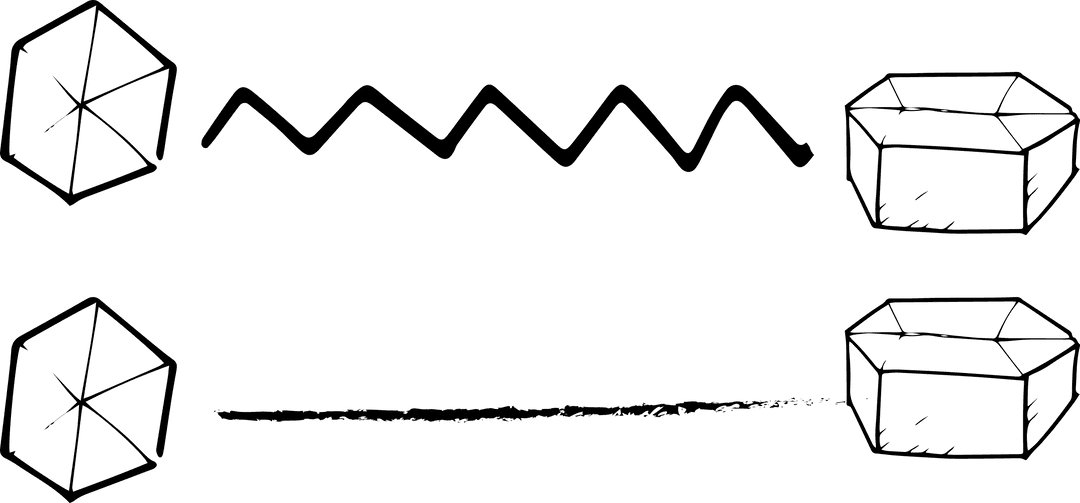 Abstract Geometric Lines on Transparent Background