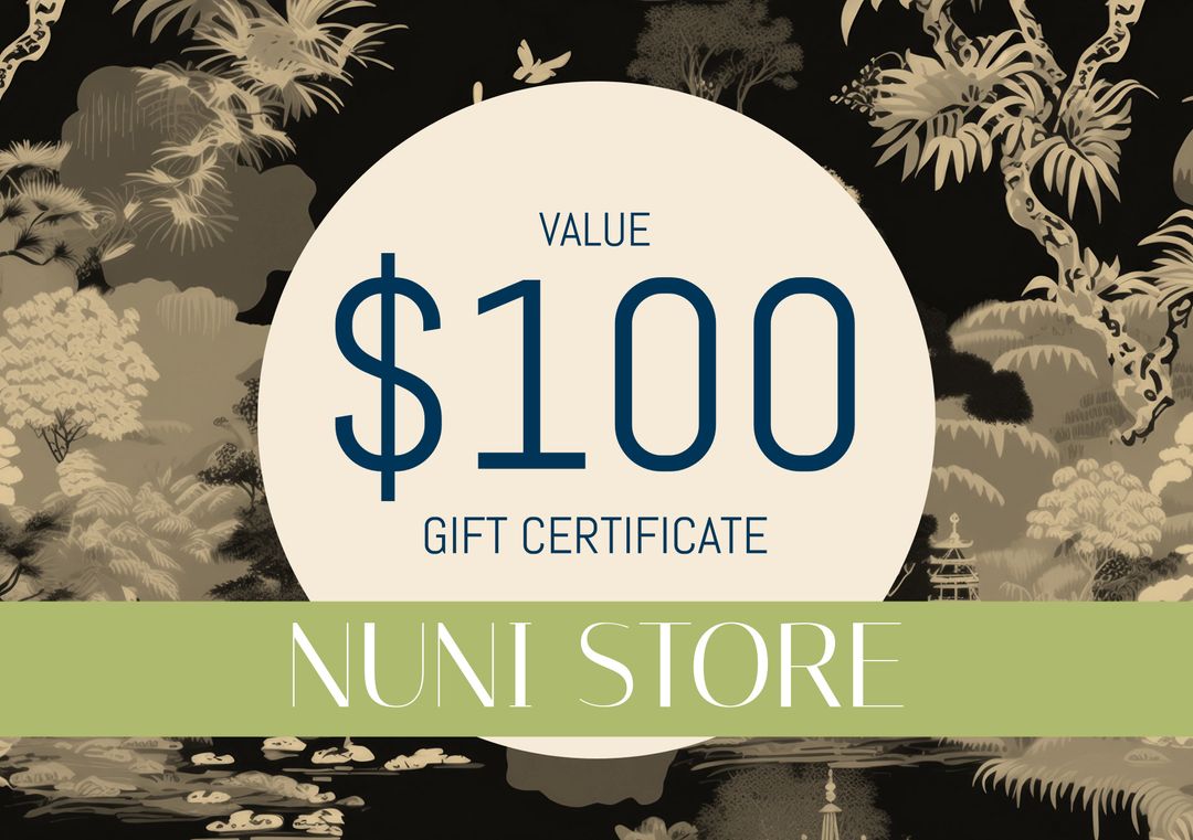 $100 Gift Certificate for Nuni Store with Elegant Design - Download Free Stock Templates Pikwizard.com
