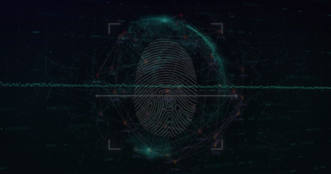 Digital Fingerprint Scanner in Futuristic Classroom Setting