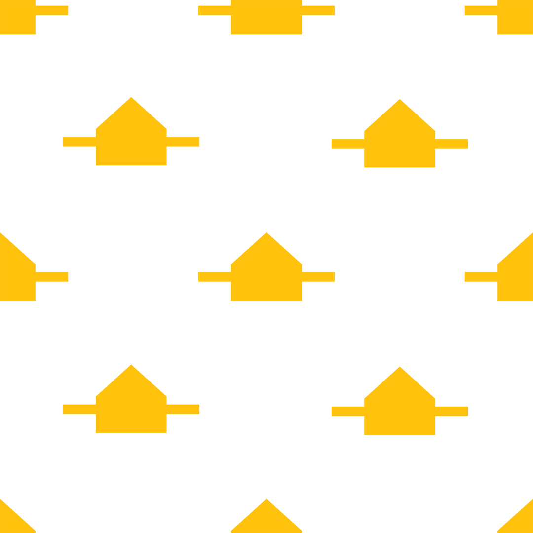 Yellow Shapes Pattern on Transparent Background Seamless Design