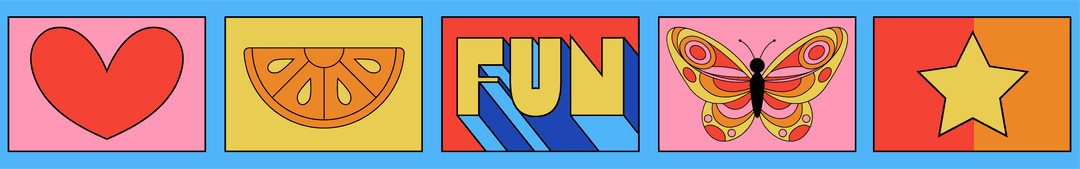 Vibrant Transparent Icons Collection with Heart and Star