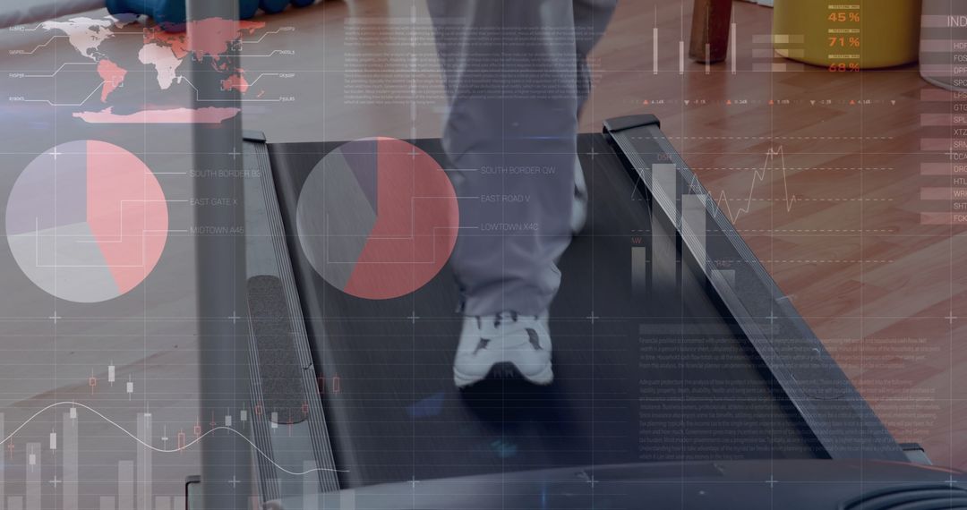 Integrating Fitness and Finance: Walking on Treadmill with Analytics Overlay