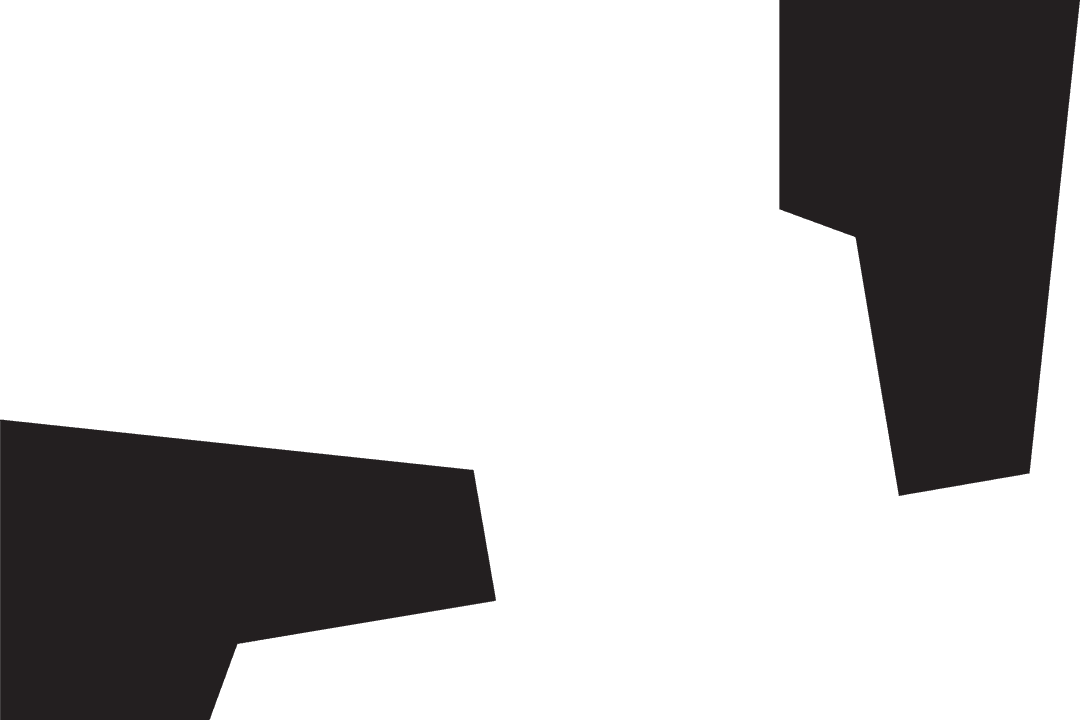 Geometric Abstract Black Shapes on Transparent Background